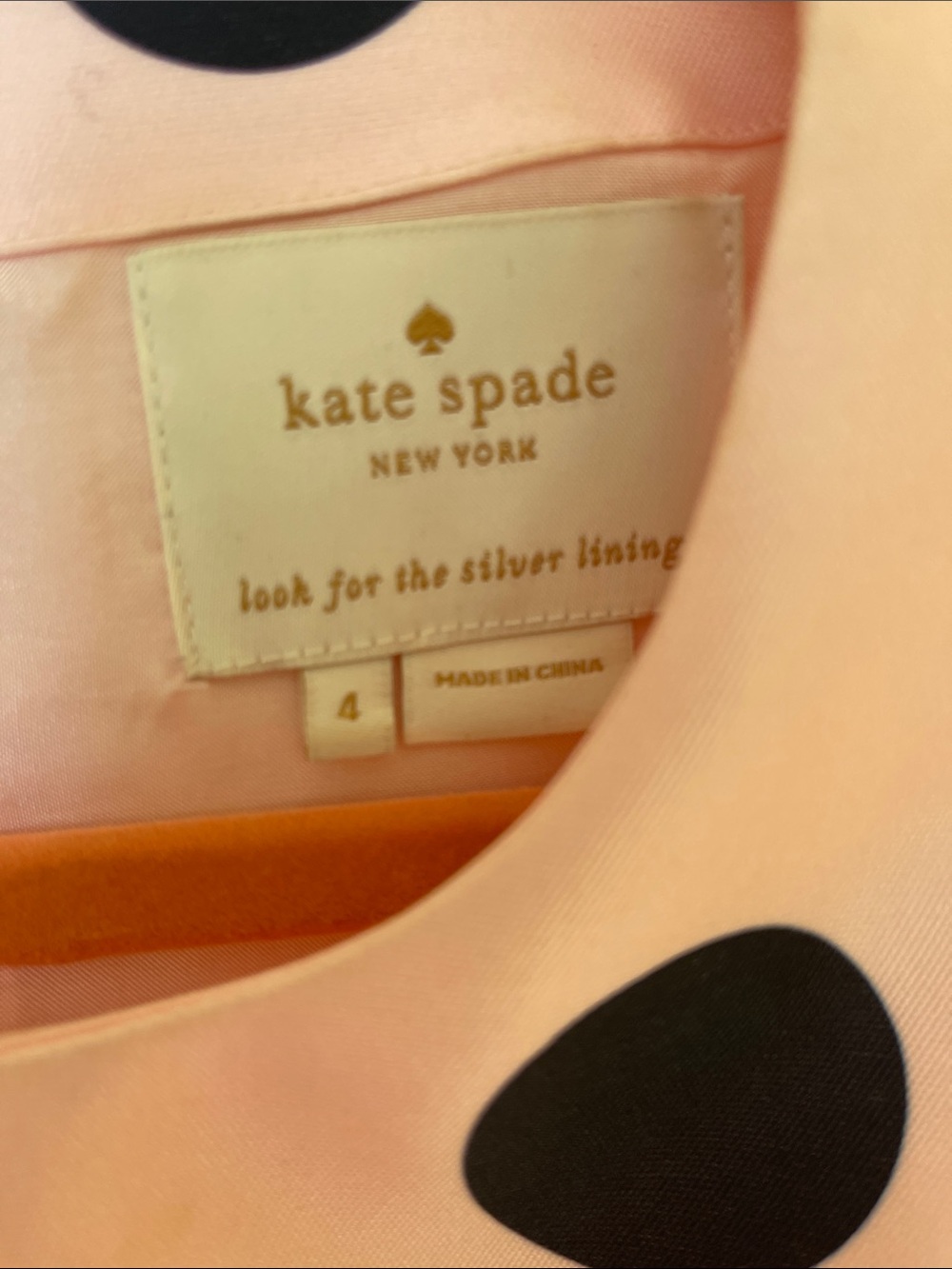 kate spade Pink Fit snd Flair Dress with Black Polka Dots - Picture 2 of 5